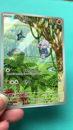 Meditite 153/142 - Stellar Crown - Illustration Rare - Pokemon TCG - Near Mint - Image 2