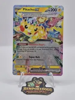 Pokemon TCG Pikachu EX 057/217 Ascended Heroes Mint/Near Mint - Image 1