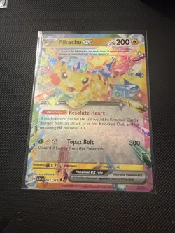 Pikachu ex 057/217 Ascended Heroes PACK FRESH NEAR MINT Pokemon TCG Card - Image 1