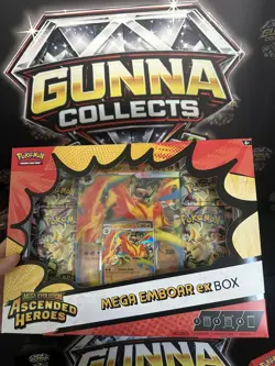 Pokemon TCG Mega Emboar ex Box Mega Evolution Ascended Heroes - Image 1