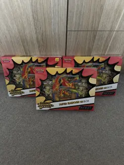 POKEMON TCG MEGA EVOLUTION ASCENDED HEROES MEGA EMBOAR BOX EX x3 BUNDLE - Image 1