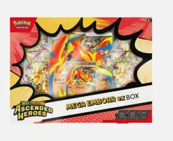 Pokemon TCG - Mega Evolution Ascended Heroes Mega Emboar EX Box - Image 1
