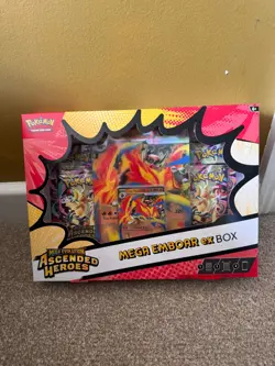 Pokemon TCG Mega Evolution Ascended Heroes - Mega Emboar ex Box - Image 1