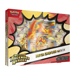 Pokemon TCG Mega Evolution Ascended Heroes Mega Emboar EX Box - NEW & SEALED - Image 1