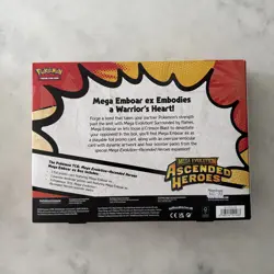 Pokemon TCG: Mega Evolution—Ascended Heroes Mega Emboar ex Box READY TO SHIP - Image 2