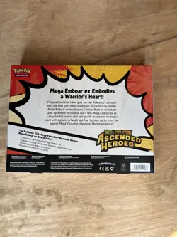 Pokemon TCG Mega Evolution Ascended Heroes Mega Emboar EX Box - Image 2