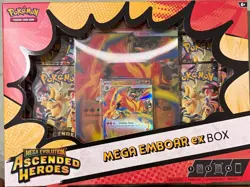 Pokemon TCG: Mega Evolution Ascended Heroes Mega Emboar Ex Box Sealed - Image 1