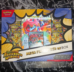 Pokemon TCG Mega Evolution Ascended Heroes Mega ex Box Feraligatr Emboar 2023 - Image 1