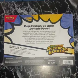 Pokemon TCG Mega Evolution Ascended Heroes Mega ex Box Feraligatr Emboar 2023 - Image 2