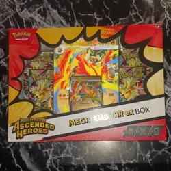 Pokemon TCG Mega Evolution Ascended Heroes Mega ex Box Feraligatr Emboar 2023 - Image 3