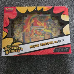 Pokemon TCG Mega Emboar ex Box Mega Evolution Ascended Heroes - Image 1