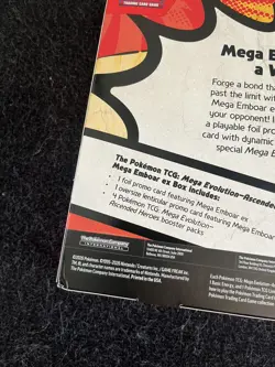 Pokemon TCG: Mega Evolution—Ascended Heroes Mega Emboar ex Box - New Sealed - Image 2
