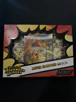 Pokemon TCG Mega Evolution Ascended Heroes - Mega Emboar EX Box - Image 1