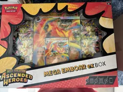 Pokemon TCG Mega Evolution Ascended Heroes Mega Emboar ex Box x5 - Image 2