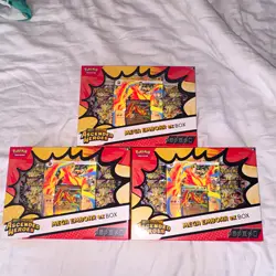 Pokemon TCG Mega Evolution Ascended Heroes Mega Emboar ex Box x3 Promo 2016 - Image 1