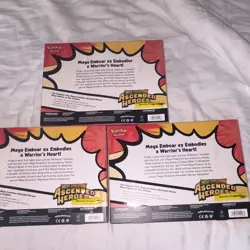 Pokemon TCG Mega Evolution Ascended Heroes Mega Emboar ex Box x3 Promo 2016 - Image 2