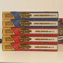 Pokemon TCG - Mega Evolution Ascended Heroes EX Box x5 Feraligatr/Emboar SEALED - Image 1