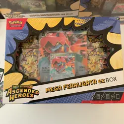 Pokemon TCG - Mega Evolution Ascended Heroes EX Box x5 Feraligatr/Emboar SEALED - Image 2