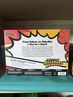 Pokemon TCG Mega Evolution Ascended Heroes Mega Emboar ex Box English Promo - Image 2