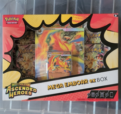 Pokemon TCG Mega Evolution Ascended Heroes Mega Emboar ex Promo Box (5) - Image 1