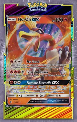 Ho-Oh GX - SL03:Ombres Ardentes - 21/147 - Carte Pokemon Neuve Francaise - Image 1