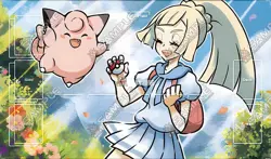 Pokemon Lillie Board Game Mat Playmat_L5 Games Mousepad Play Mat of TCG CCG - Image 1