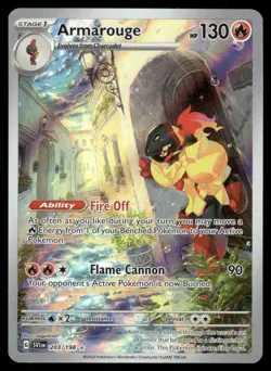 Pokemon Cards Armarouge 203/198 Holo Scarlet & Violet Illustration Rare NM *3 - Image 1