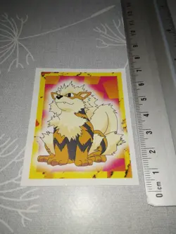 TOPPS Pokemon Nintendo 1999 Merlin sticker # 59 Arcanin / Arcanine - Image 1