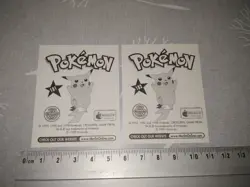 TOPPS Pokemon Nintendo 1999 – 2 stickers puzzle set # 181/182 – Arcanine - Image 2