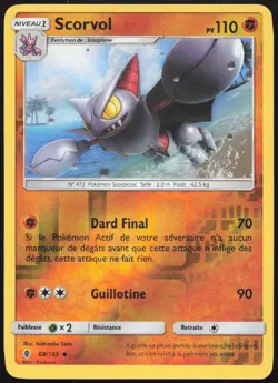 Carte Pokemon Scorvol 68/145 Gardiens Ascendants REVERSE Francais - Image 1