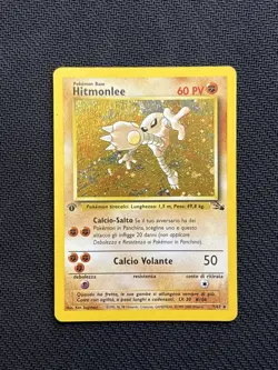 Carte Pokemon Hitmonlee 7/62 Fossil Rare Holo 1st Prima Edizione ITA - Image 1