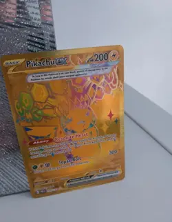 Pikachu EX Prismatic Evolutions 179/131 Gold Secret Rare Card Near Mint - Image 1