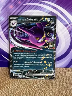Team Rocket's Crobat ex - 122/182 - Double Rare - Destined Rivals - Card - NM/M - Image 1