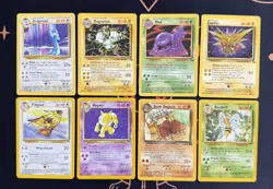 Pokemon TCG WOTC Rares Bundle X8 Cards Base/Jungle/Fossil/Rocket Vintage - Image 1