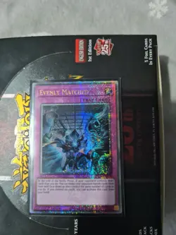 RA01-EN074 Evenly Matched :: Quarter Century Secret Rare 1st Edition YuGiOh Card - Image 1