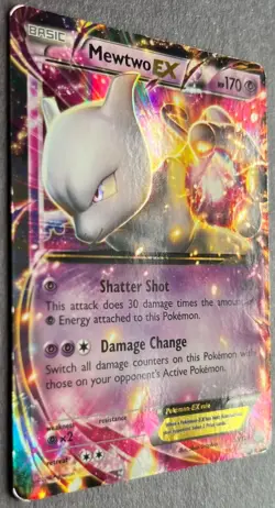 Mewtwo EX XY107 + Mew 53/108 Pokemon Cards – Lightly Played / Moderately Played - Image 4