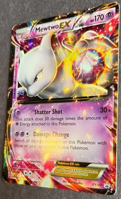 Mewtwo EX XY107 + Mew 53/108 Pokemon Cards – Lightly Played / Moderately Played - Image 5