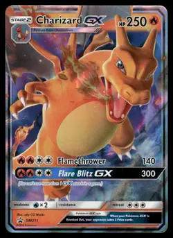 Pokemon Cards Charizard GX SM211 Sun & Moon Promo DMG *CREASES* - Image 1