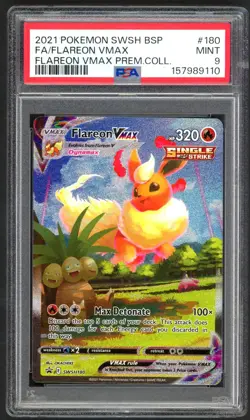Pokemon Card - PSA 9 Flareon Vmax SWSH180 - Vmax Premium Collection - MINT PSA9 - Image 1