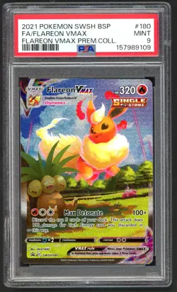 Pokemon Card - PSA 9 Flareon Vmax SWSH180 - Vmax Premium Collection - MINT PSA9 - Image 1