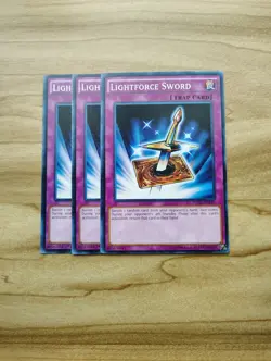 Yu-Gi-Oh! - LightForce Sword 3x - Full Playset Of Cards - Image 1