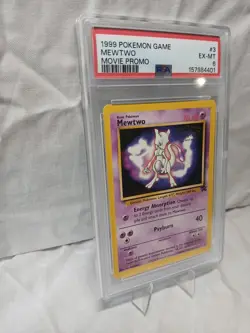 1999 Pokemon Game Mewtwo Movie Promo #3 Ex-Mt PSA 6 Vintage Rare Card 3 !! - Image 2