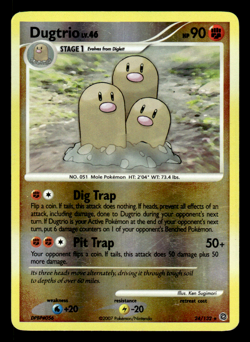 Dugtrio 24/132 Reverse Holo Rare Secret Wonders Pokemon Card - Image 1