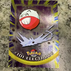 Topps TV Animation Edition Electrode #101 Rainbow Holo Pokemon Card English 1999 - Image 1
