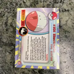Topps TV Animation Edition Electrode #101 Rainbow Holo Pokemon Card English 1999 - Image 2