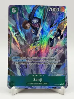 Bandai One Piece Card Game Sanji OP13-027 Carrying on His Will Alt Art english - Image 1