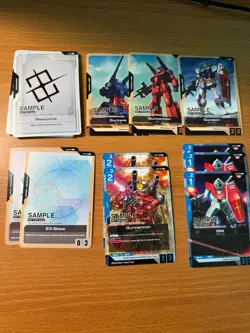 Gundam Card Game TCG Demo Sample Decks English x2 Amuro Ray, Char Aznable - Image 2