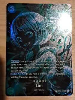 One Piece Card Lim SP Alternative Art OP09-037 SR Legacy of the Master English - Image 1