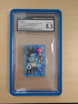 Blastoise CoroCoro Karuta Hand Cut Playing Card CGC 8.5 - Image 1