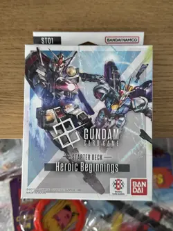 Gundam Card Game ST01 Starter Deck Heroic Beginnings SEALED WITH PROMO PACK - Image 1